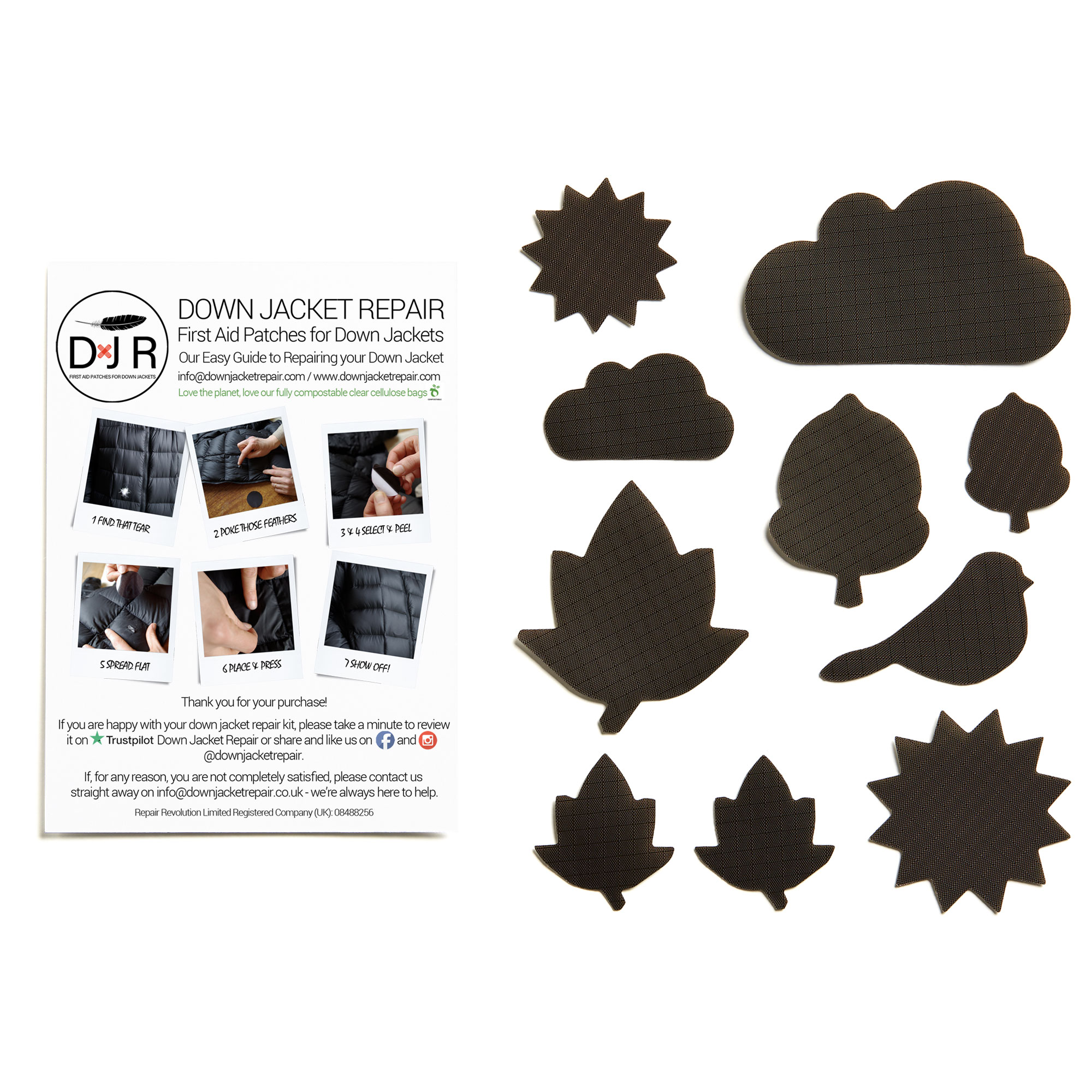 Down Jacket Repair Kit - Nature - Dark Brown - Image 2
