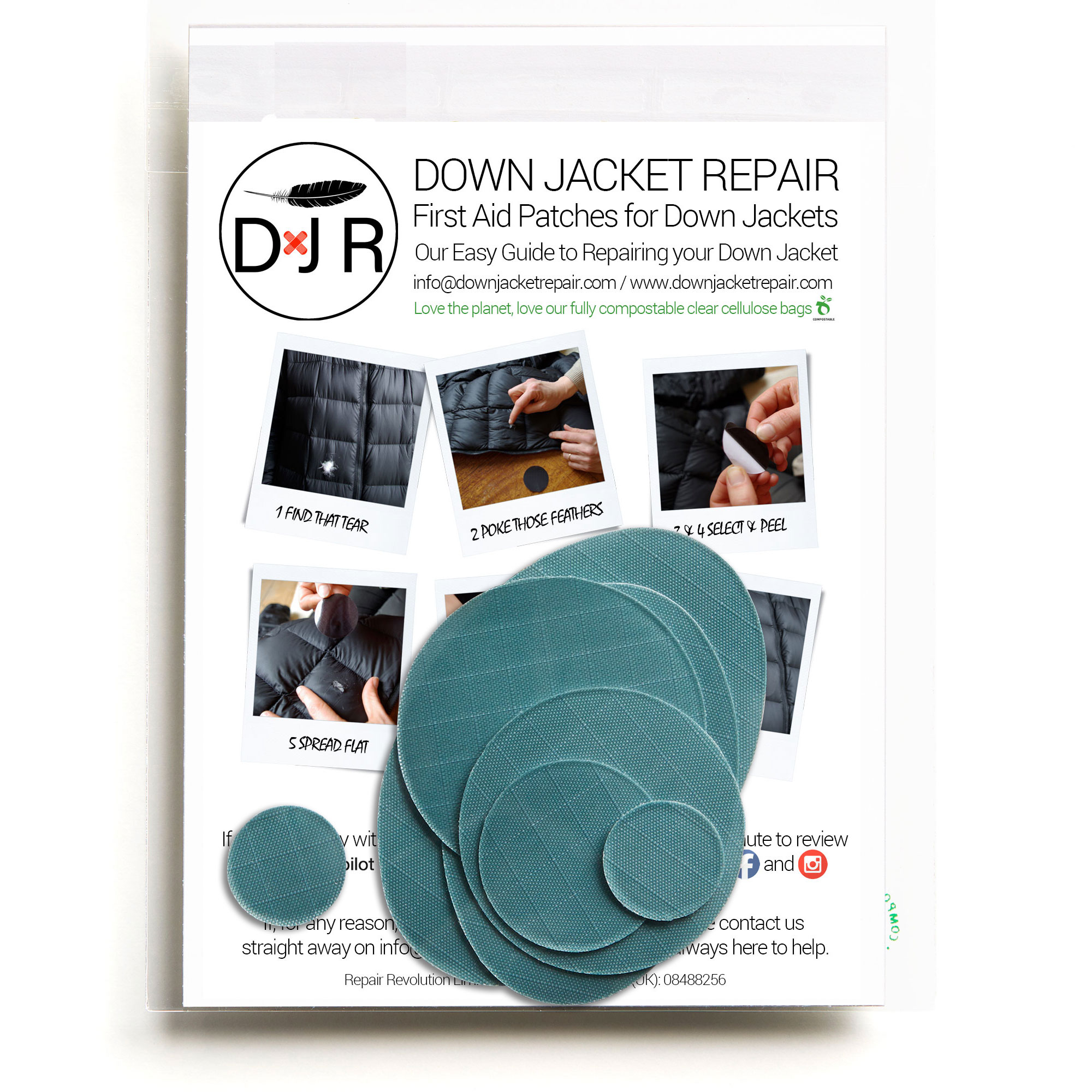 down jacket repair patch pigeon gray