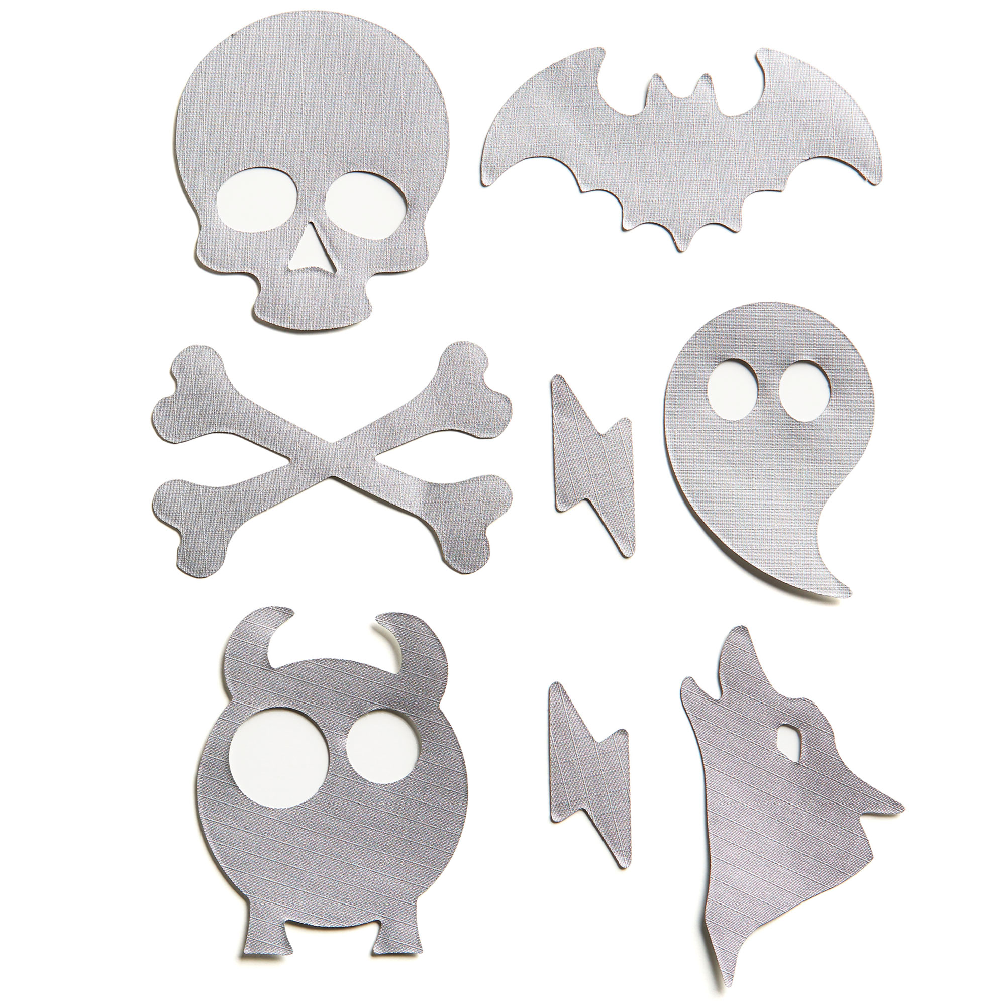 Down Jacket Repair Patches - Spooky - Silver