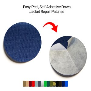 down jacket repair patch dark blue