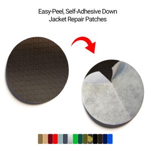 down jacket repair patch dark brown