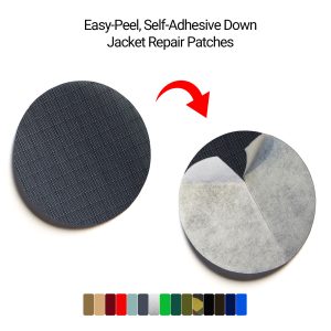 down jacket repair patch dark gray