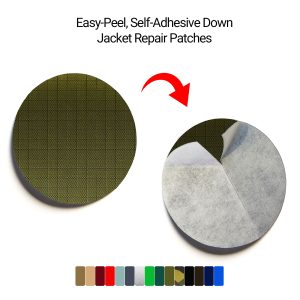 down jacket repair patch olive
