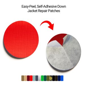 down jacket repair patch red
